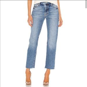 NWT: MOTHER The Scrapper Cuff Ankle Fray jeans